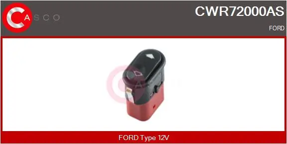 Schalter, Fensterheber 12 V beifahrerseitig fahrerseitig CASCO CWR72000AS
