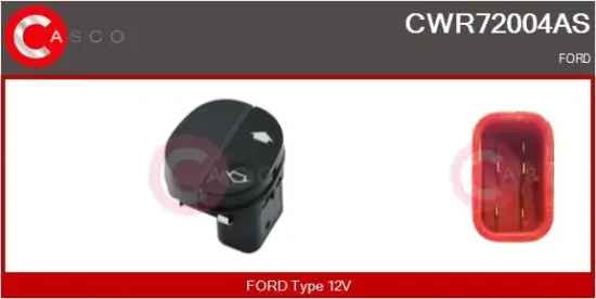 Schalter, Fensterheber 12 V beifahrerseitig CASCO CWR72004AS Bild Schalter, Fensterheber 12 V beifahrerseitig CASCO CWR72004AS
