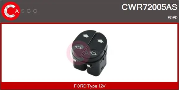 Schalter, Fensterheber 12 V fahrerseitig CASCO CWR72005AS