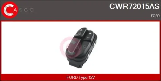 Schalter, Fensterheber 12 V fahrerseitig CASCO CWR72015AS Bild Schalter, Fensterheber 12 V fahrerseitig CASCO CWR72015AS