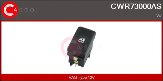 Schalter, Fensterheber 12 V beifahrerseitig fahrerseitig CASCO CWR73000AS Bild Schalter, Fensterheber 12 V beifahrerseitig fahrerseitig CASCO CWR73000AS