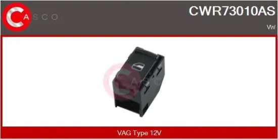 Schalter, Fensterheber 12 V beifahrerseitig CASCO CWR73010AS Bild Schalter, Fensterheber 12 V beifahrerseitig CASCO CWR73010AS