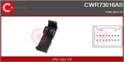 Schalter, Fensterheber 12 V fahrerseitig CASCO CWR73016AS