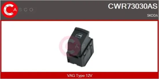 Schalter, Fensterheber 12 V beifahrerseitig CASCO CWR73030AS Bild Schalter, Fensterheber 12 V beifahrerseitig CASCO CWR73030AS