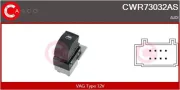 Schalter, Fensterheber 12 V beifahrerseitig CASCO CWR73032AS