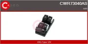 Schalter, Fensterheber 12 V fahrerseitig CASCO CWR73040AS