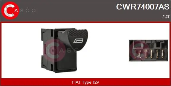 Schalter, Fensterheber 12 V vorne CASCO CWR74007AS
