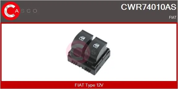 Schalter, Fensterheber 12 V fahrerseitig CASCO CWR74010AS