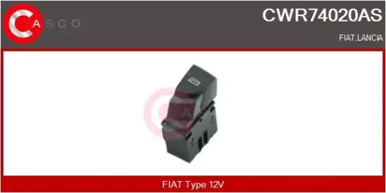 Schalter, Fensterheber 12 V fahrerseitig CASCO CWR74020AS Bild Schalter, Fensterheber 12 V fahrerseitig CASCO CWR74020AS