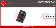 Schalter, Fensterheber 12 V beifahrerseitig CASCO CWR75022AS