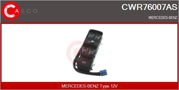 Schalter, Fensterheber 12 V fahrerseitig CASCO CWR76007AS
