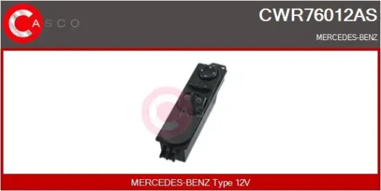 Schalter, Fensterheber 12 V fahrerseitig CASCO CWR76012AS Bild Schalter, Fensterheber 12 V fahrerseitig CASCO CWR76012AS