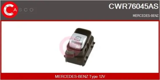 Schalter, Fensterheber 12 V beifahrerseitig CASCO CWR76045AS Bild Schalter, Fensterheber 12 V beifahrerseitig CASCO CWR76045AS