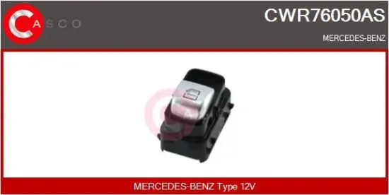 Schalter, Fensterheber 12 V beifahrerseitig CASCO CWR76050AS Bild Schalter, Fensterheber 12 V beifahrerseitig CASCO CWR76050AS