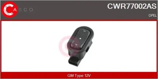 Schalter, Fensterheber 12 V beifahrerseitig CASCO CWR77002AS Bild Schalter, Fensterheber 12 V beifahrerseitig CASCO CWR77002AS
