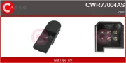 Schalter, Fensterheber 12 V beifahrerseitig CASCO CWR77004AS