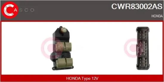 Schalter, Fensterheber 12 V vorne CASCO CWR83002AS Bild Schalter, Fensterheber 12 V vorne CASCO CWR83002AS