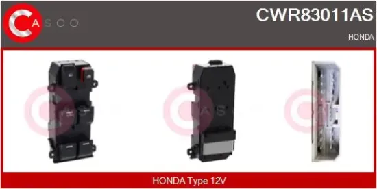 Schalter, Fensterheber 12 V vorne CASCO CWR83011AS Bild Schalter, Fensterheber 12 V vorne CASCO CWR83011AS