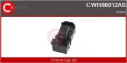 Schalter, Fensterheber 12 V beifahrerseitig CASCO CWR86012AS