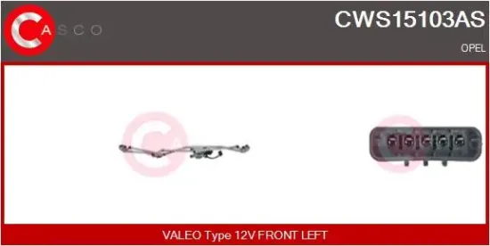 Scheibenreinigungsanlage 12 V vorne CASCO CWS15103AS Bild Scheibenreinigungsanlage 12 V vorne CASCO CWS15103AS