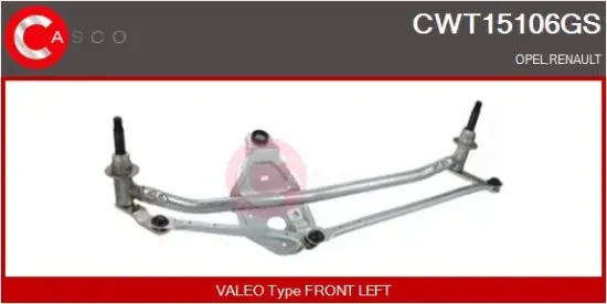 Wischergestänge vorne CASCO CWT15106GS Bild Wischergestänge vorne CASCO CWT15106GS
