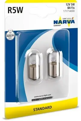 Glühlampe, Blinkleuchte 12 V 5 W R5W NARVA 171714000