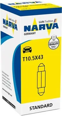 Glühlampe, Kennzeichenleuchte 12 V 5 W Soffittenlampe NARVA 171753000