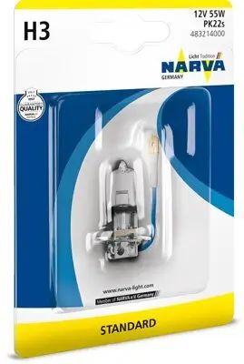 Glühlampe, Fernscheinwerfer 12 V 55 W H3 NARVA 483214000 Bild Glühlampe, Fernscheinwerfer 12 V 55 W H3 NARVA 483214000