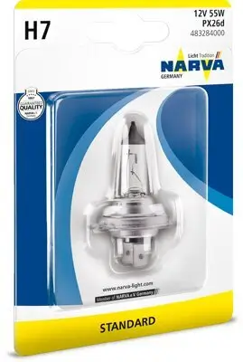 Glühlampe, Fernscheinwerfer 12 V 55 W H7 NARVA 483284000