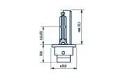 Glühlampe, Fernscheinwerfer 85 V 35 W D2S (Gasentladungslampe) NARVA 840023000