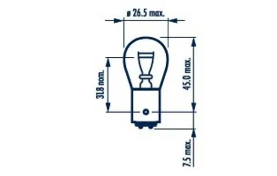 Glühlampe, Blinkleuchte 12 V 21/5 W P21/5W NARVA 179164000 Bild Glühlampe, Blinkleuchte 12 V 21/5 W P21/5W NARVA 179164000