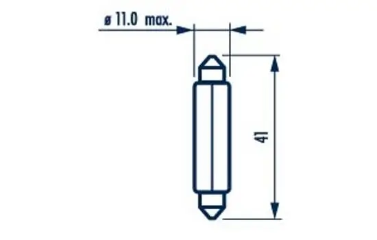 Glühlampe, Kennzeichenleuchte 12 V 5 W Soffittenlampe NARVA 171753000 Bild Glühlampe, Kennzeichenleuchte 12 V 5 W Soffittenlampe NARVA 171753000