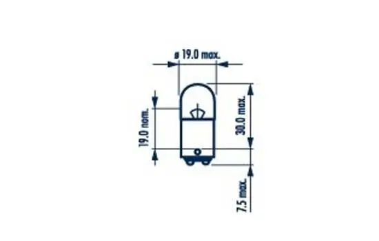 Glühlampe, Blinkleuchte 12 V 5 W R5W NARVA 171723000 Bild Glühlampe, Blinkleuchte 12 V 5 W R5W NARVA 171723000