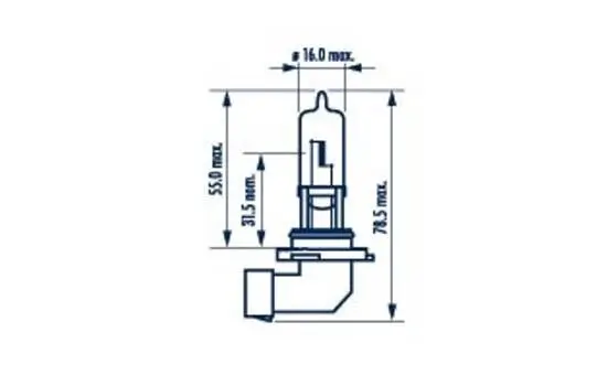 Glühlampe, Fernscheinwerfer 12 V 60 W HB3 NARVA 480053000 Bild Glühlampe, Fernscheinwerfer 12 V 60 W HB3 NARVA 480053000