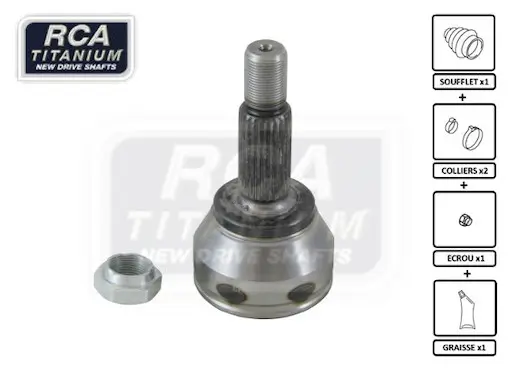 Gelenksatz, Antriebswelle radseitig RCA FRANCE AF10 Bild Gelenksatz, Antriebswelle radseitig RCA FRANCE AF10