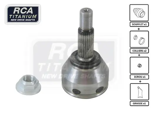 Gelenksatz, Antriebswelle radseitig RCA FRANCE AF94 Bild Gelenksatz, Antriebswelle radseitig RCA FRANCE AF94