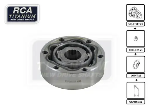 Gelenksatz, Antriebswelle getriebeseitig RCA FRANCE AV08 Bild Gelenksatz, Antriebswelle getriebeseitig RCA FRANCE AV08