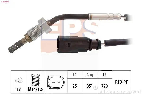 Sensor, Abgastemperatur EPS 1.220.003