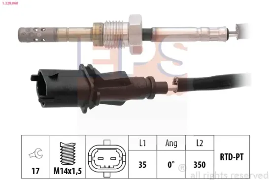 Sensor, Abgastemperatur EPS 1.220.068 Bild Sensor, Abgastemperatur EPS 1.220.068