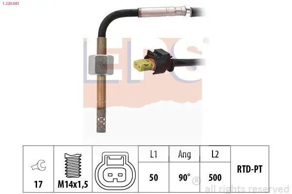 Sensor, Abgastemperatur EPS 1.220.081 Bild Sensor, Abgastemperatur EPS 1.220.081