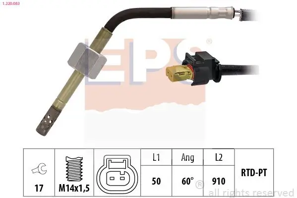 Sensor, Abgastemperatur EPS 1.220.083