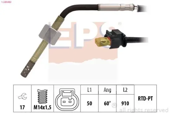 Sensor, Abgastemperatur EPS 1.220.083 Bild Sensor, Abgastemperatur EPS 1.220.083