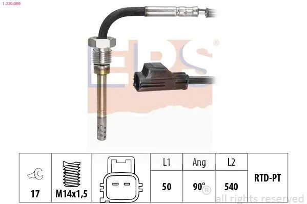 Sensor, Abgastemperatur EPS 1.220.089