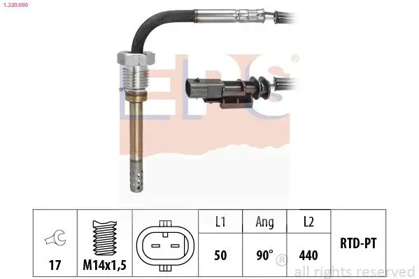 Sensor, Abgastemperatur EPS 1.220.090