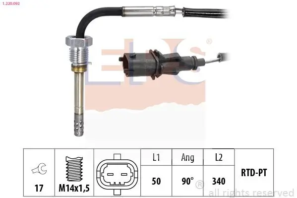 Sensor, Abgastemperatur EPS 1.220.092