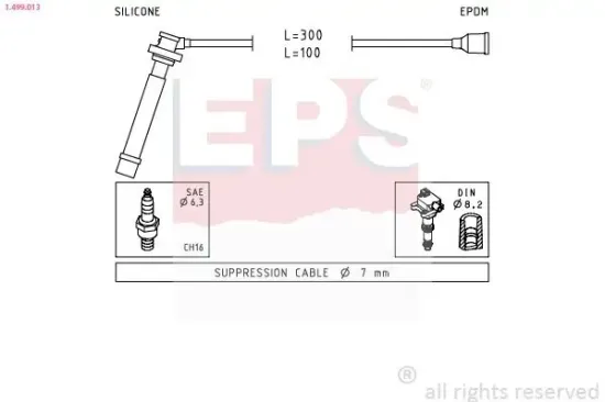 Zündleitungssatz EPS 1.499.013 Bild Zündleitungssatz EPS 1.499.013