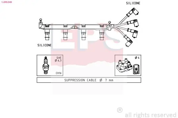 Zündleitungssatz EPS 1.499.049