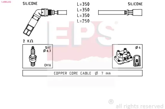 Zündleitungssatz EPS 1.499.232 Bild Zündleitungssatz EPS 1.499.232