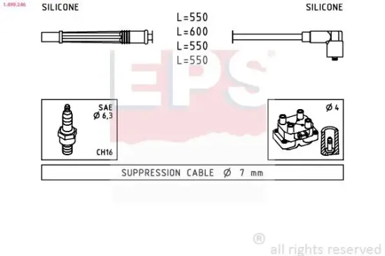 Zündleitungssatz EPS 1.499.246 Bild Zündleitungssatz EPS 1.499.246