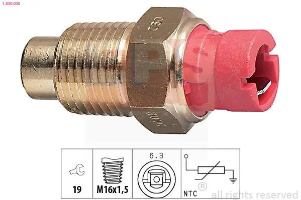 Sensor, Kühlmitteltemperatur EPS 1.830.000